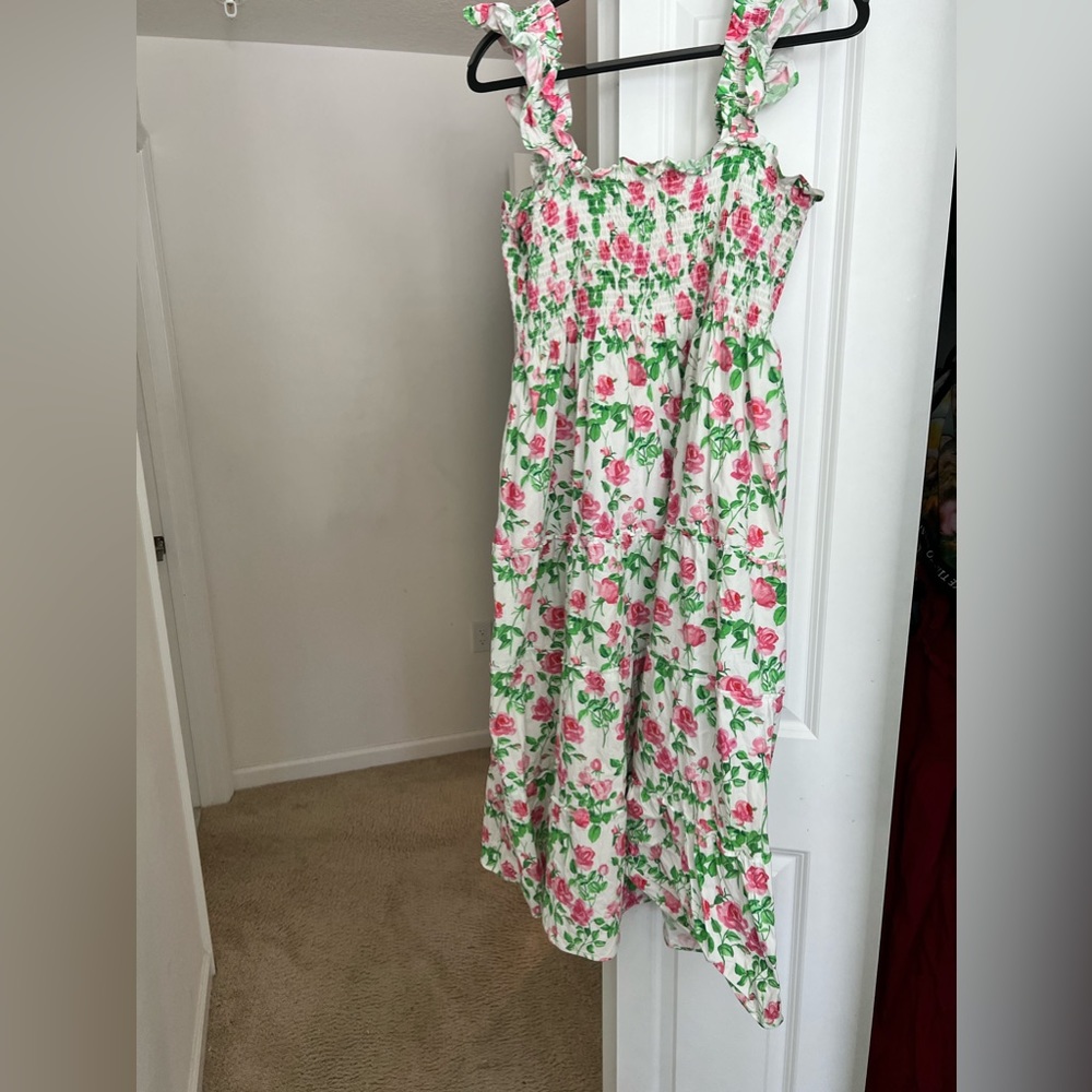 Hill House Home dress - Pink Poplin Dress with pockets XL